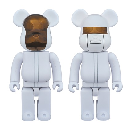 BE@RBRICK DAFT PUNK (WHITE SUITS Ver.) 2 PACK GUY-MANUEL de HOMEM-CHRISTO/ THOMAS BANGALTER 400%