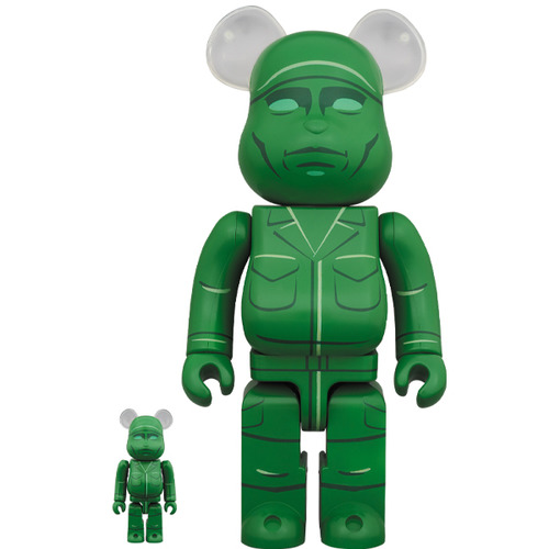 BE@RBRICK GREEN ARMY MEN 100% & 400%