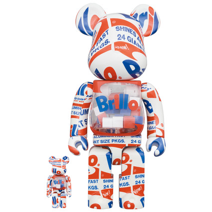 BE@RBRICK ANDY WARHOL "Brillo" 2022 100% & 400%