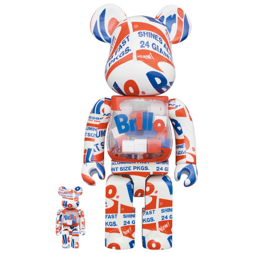 BE@RBRICK ANDY WARHOL "Brillo" 2022 100% & 400%