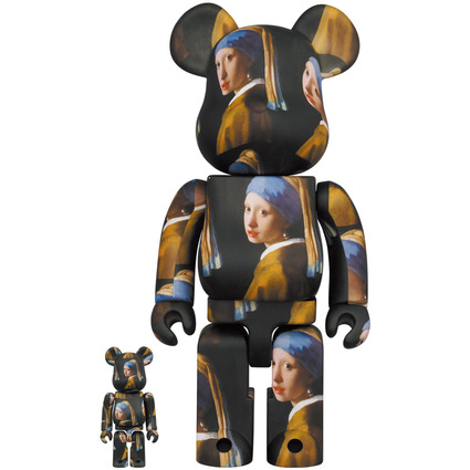 BE@RBRICK Johannes Vermeer「Girl with a Pearl Earring」100% & 400%