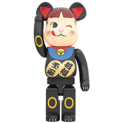 BE@RBRICK 招き猫 ペコちゃん 黒 1000%