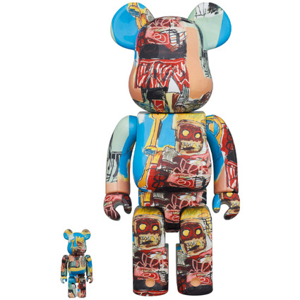 BE@RBRICK JEAN-MICHEL BASQUIAT #6 100% & 400%