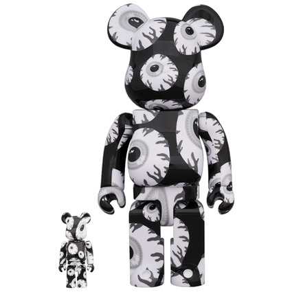 BE@RBRICK Mishka monochromatic 100% & 400%