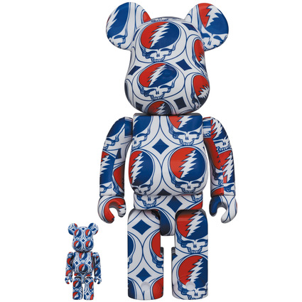 BE@RBRICK GRATEFUL DEAD 100% & 400% (STEAL YOUR FACE)
