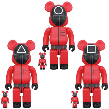 BE@RBRICK SQUID GAME(イカゲーム) GUARD "○/△/□" 100% & 400%