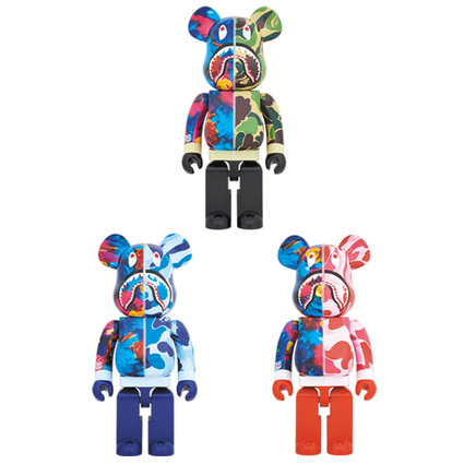 BE@RBRICK BAPE(R) × M / mika ninagawa SHARK 1000%