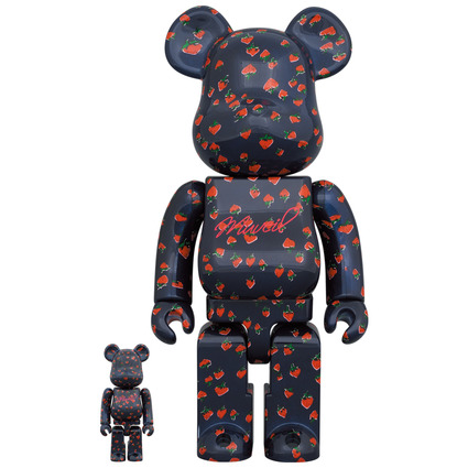 BE@RBRICK MUVEIL "Strawberry Pattern" 100% & 400%