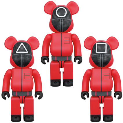 BE@RBRICK SQUID GAME(イカゲーム) GUARD "○/△/□" 1000%