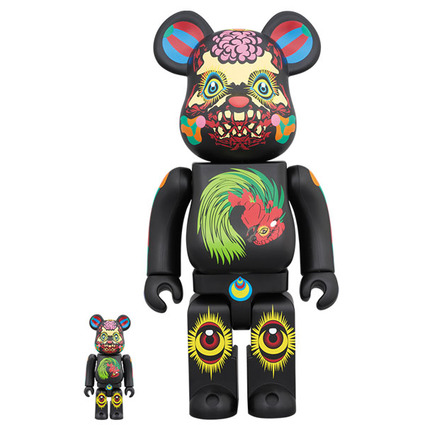 BE@RBRICK 田名網敬一 100% & 400% 黒