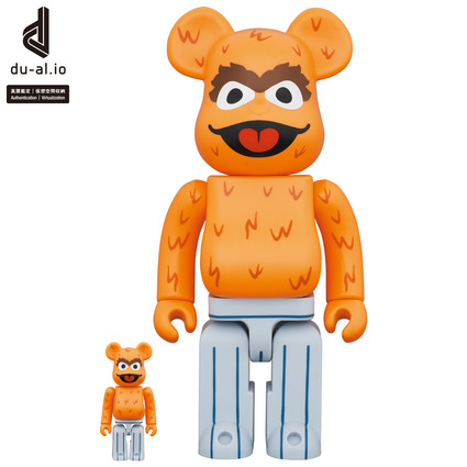 BE@RBRICK OSCAR THE GROUCH (The Original Orange Fur Ver.) 100% & 400%