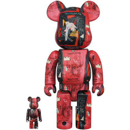 BE@RBRICK Andy Warhol × JEAN-MICHEL BASQUIAT #1 100% & 400%