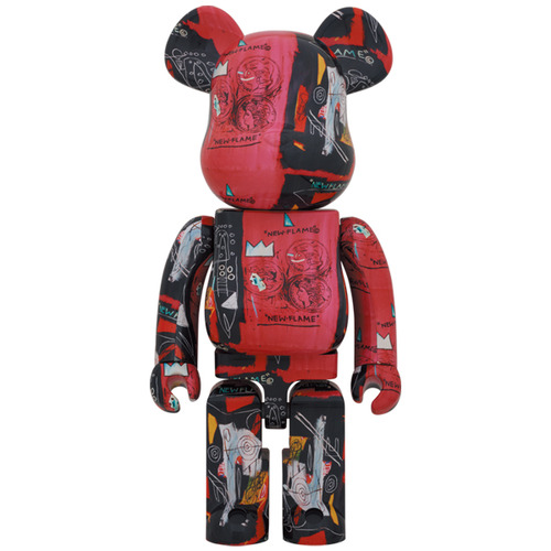 BE@RBRICK Andy Warhol × JEAN-MICHEL BASQUIAT #1 1000%