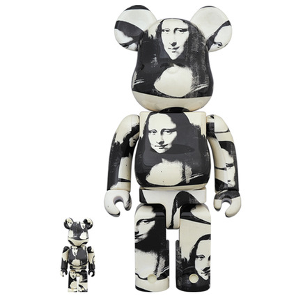 BE@RBRICK ANDY WARHOL "Double Mona Lisa" 100% & 400%