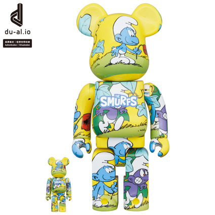 BE@RBRICK The Smurfs 「The Purple Smurfs」100% & 400%