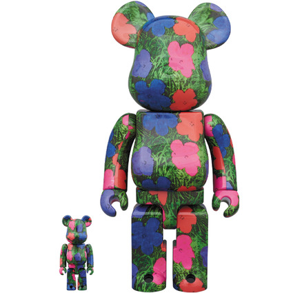 BE@RBRICK ANDY WARHOL “Flowers” 100% & 400%