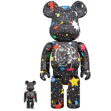 BE@RBRICK BILLIONAIRE BOYS CLUB STARFIELD BLACK 100% & 400%
