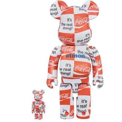 BE@RBRICK atmos × Coca-Cola 100% & 400% CHECKERBOARD