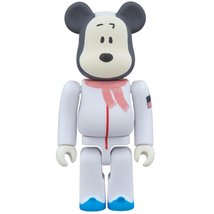 BE@RBRICK ASTRONAUTS SNOOPY 100%