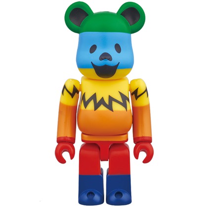 BE@RBRICK GRATEFUL DEAD DANCING BEAR RAINBOW Ver.100%