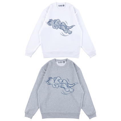 MLE<TOM and JERRY> CREW NECK SWEATSHIRT(TOM)《2024年8月発売・発送予定 受注期間は4月10日まで》