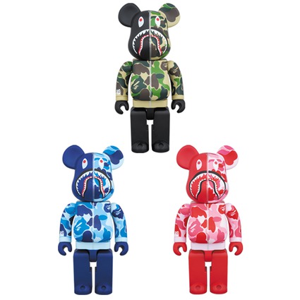 BAPE(R) CAMO SHARK BE@RBRICK 400%