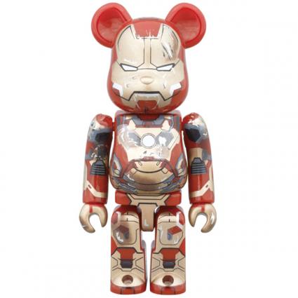 BE@RBRICK IRON MAN MARK XLII(42) DAMAGE Ver. 100%