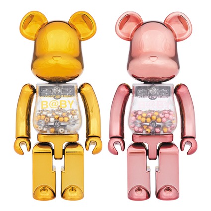 超合金 MY FIRST BE@RBRICK GOLD & SILVER Ver./PINK & GOLD Ver.