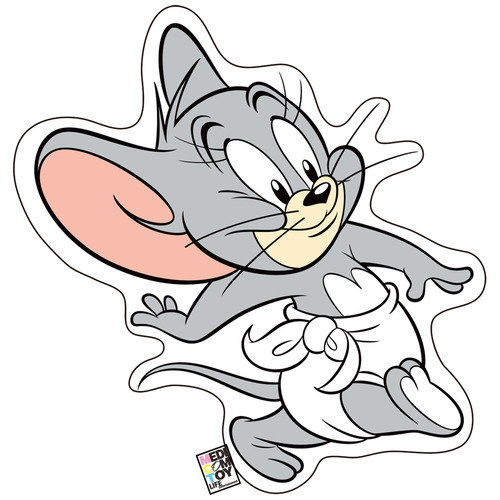 MLE<TOM and JERRY> DIE-CUT CUSHION (TUFFY)《2024年8月発売・発送予定 受注期間は4月10日まで》