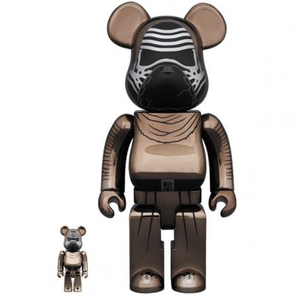 BE@RBRICK STAR WARS(TM) KYLO REN(TM) (The Force Awakens Ver.) Chrome Ver.100% & 400%