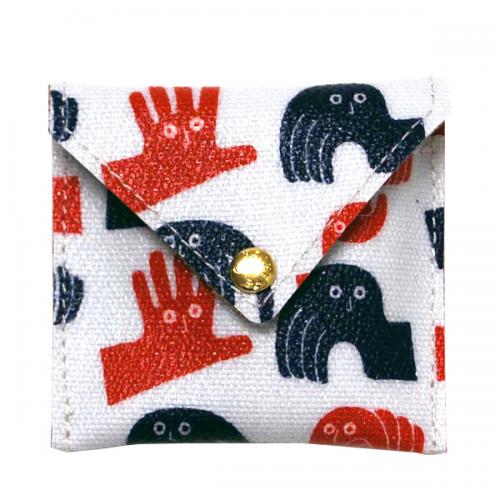 WASHIO -  COIN  CASE  MEDIUM 　NAVY/RED