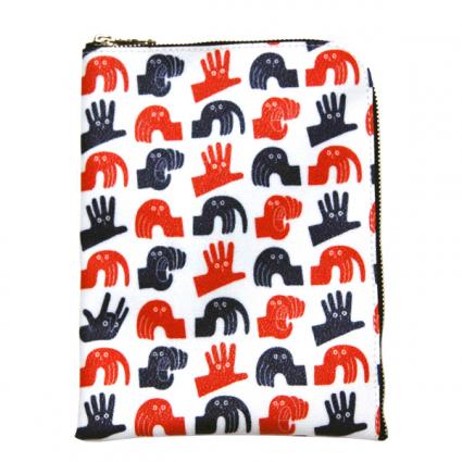 WASHIO -  DOCUMENT CASE  A5　NAVY/RED