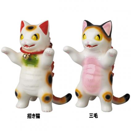 伝作窯謹製 小夏屋 “猫強羅” 招き猫/三毛(C.J.MART限定商品)