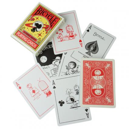 BICYCLE PLAYING CARDS ASTRONAUT SNOOPY