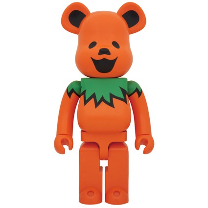 BE@RBRICK GRATEFUL DEAD DANCING BEARS ORANGE 1000%